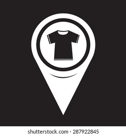 Map Pointer Tshirt Icon