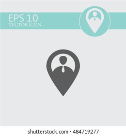 Map pointer user Icon.