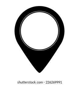Map pointer vector icon