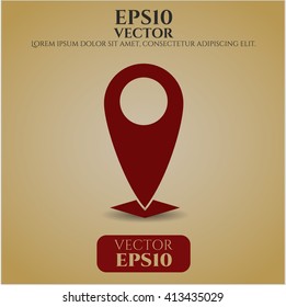 Map Pointer vector icon