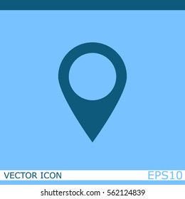 Map pointer vector icon