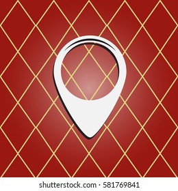 Map pointer vector icon.