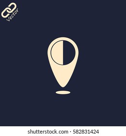 map pointer - vector icon