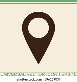 Map pointer vector icon.