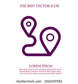 Map pointer vector icon eps 10.