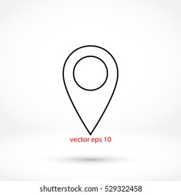 Map pointer  vector icon, 

Vector EPS 10 illustration style