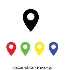 Map pointer - vector icon, flat design - Vector