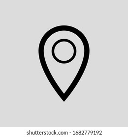 map pointer vector icon flat