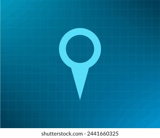 Map pointer - vector icon, flat design