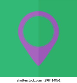 map pointer vector icon. Flat design