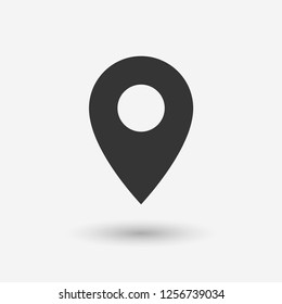 Map pointer vector icon, Home location illustration icon, marker icon, gps