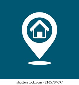 Map pointer vector icon, Home location illustration icon, marker icon, gps