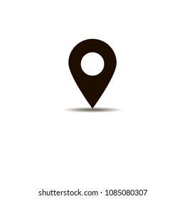 Map pointer vector icon. Vector illustration