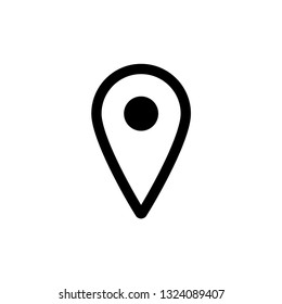 Map pointer  - vector icon, line design