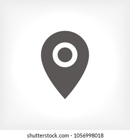 Map pointer vector icon, location illustration icon, marker icon, gps