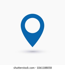 Map pointer vector icon, location illustration icon, marker icon, gps