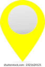 Map pointer vector icon in modern flat style isolated. Symbol map pointer is good for your web design.