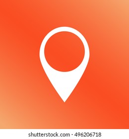 Map pointer - vector icon. navigation
