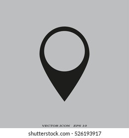 Map pointer - vector icon. navigation