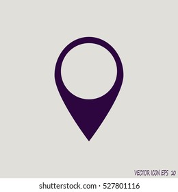 Map pointer - vector icon. navigation