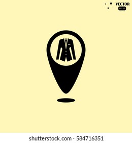 Map pointer vector icon suit