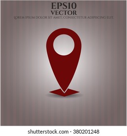 Map Pointer vector icon or symbol