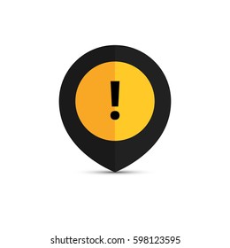 Map pointer. Vector illustration.