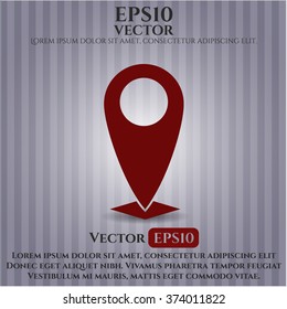 Map Pointer vector symbol