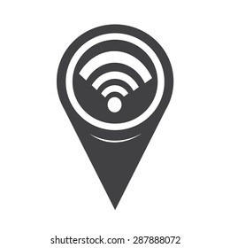Map Pointer Wifi Icon
