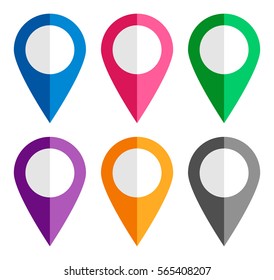 Map Pointers Colorful Set