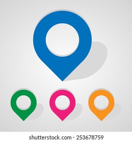 Map pointers icon great for any use. Vector EPS10.