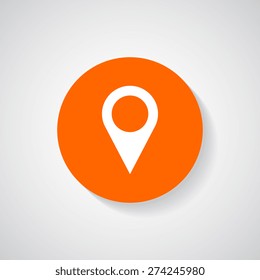 Map pointers icon - Vector