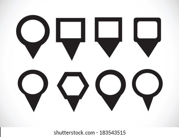 map pointers mapping pins icon