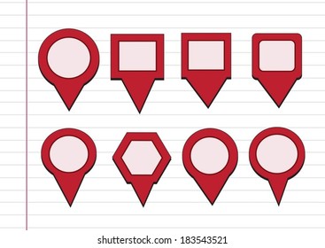 map pointers mapping pins icon