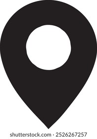Mapear ponteiros com marcadores, símbolos de ícone de pin de local