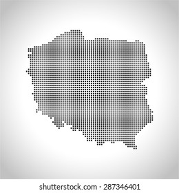 map of Poland
