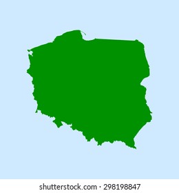 map of Poland