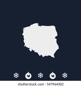 Map of Poland.