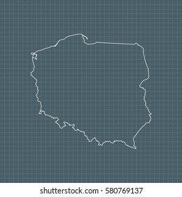 map of Poland