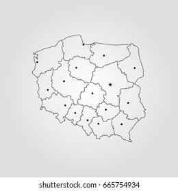 Map of Poland