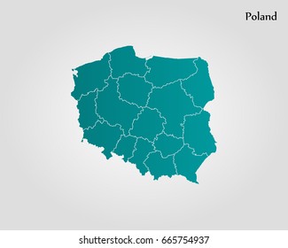 Map of Poland