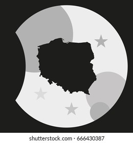 Map of Poland.