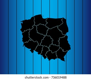 map of Poland