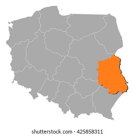 Map - Poland, Lublin