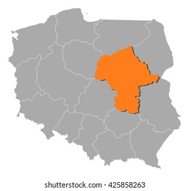 Map - Poland, Masovian