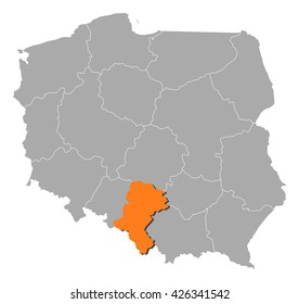 Map - Poland, Silesian