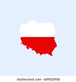 Map of Poland vector icon