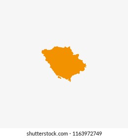 Map of Poltava - Ukraine Vector Illustration
