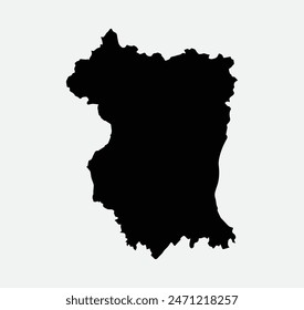 Map of Pordenone - Friuli-Venezia Giulia - Italy outline silhouette graphic element Illustration template design
