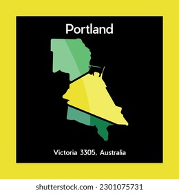 Map Of Portland City Modern Creative Logo